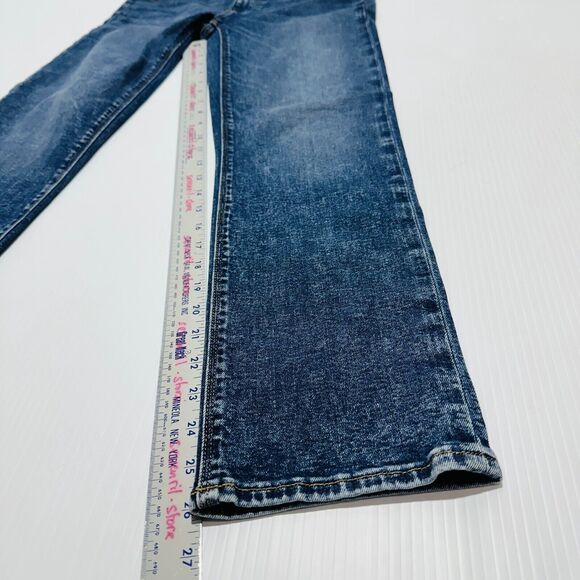 Hudson Maternity Straight Jeans 27 Blue Medium Wash Denim Stretch Zip Fly NWT - Picture 2 of 8